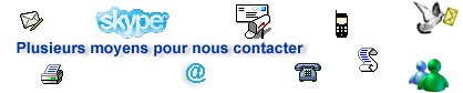 Plusieurs moyens pour nous contacter