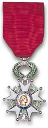 Chevalier Légion d'honneur