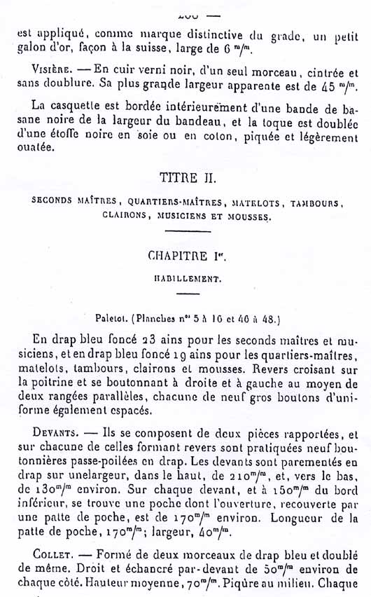 Document uniformes marins