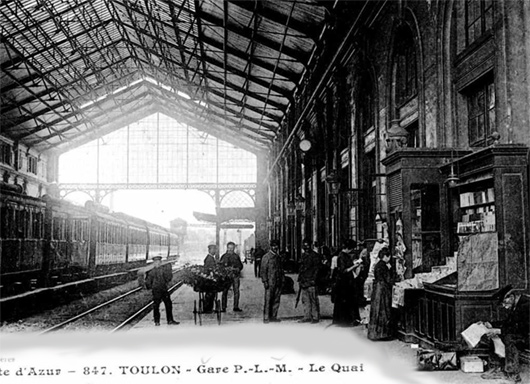 La gare de Toulon est mise en service en 1859