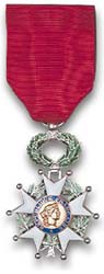 Chevalier L&eacute;gion d'honneur