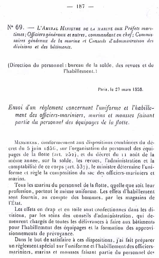 Document uniformes marins