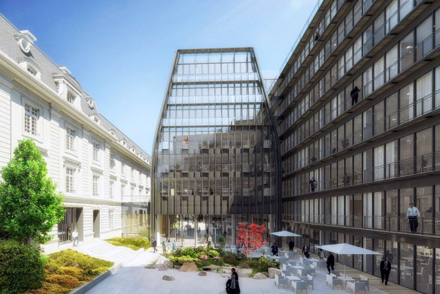 Cour int&eacute;rieure du nouveau site