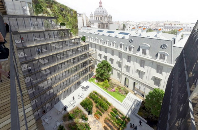 Cour int&eacute;rieure du nouveau site