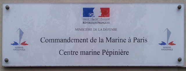 Plaque du Centre P&eacute;pini&egrave;re