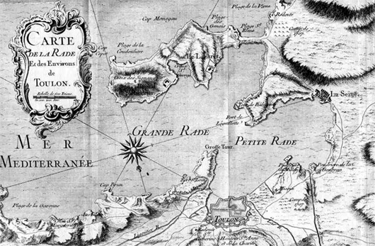Lhistoire de Toulon doit beaucoup à son site au pied de montagnes abruptes et sa rade qui la protège de la houle