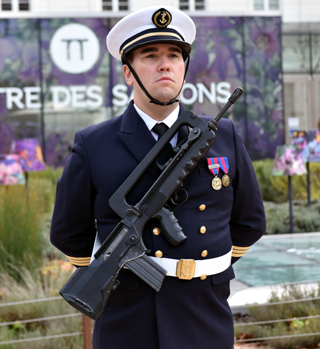 Capitaine d'Armes de la PMM Amiral de Joinville, le maître(R) Adrien Chevalier