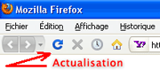 Bouton d'actualisation Firefox