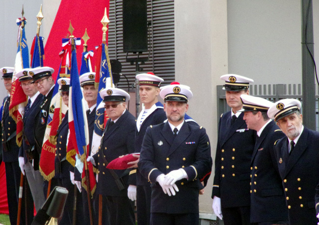 Cérémonie d'inauguration de l'Esplanade de la Légion d'Honneur à Oyonnax